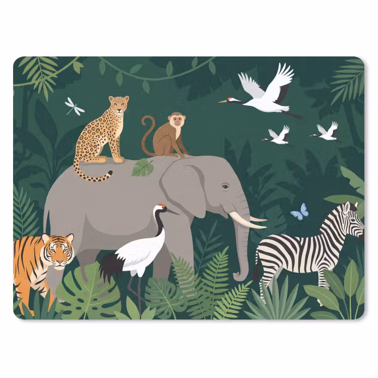 Muismat - Tropisch - Jungle - Groen — 1