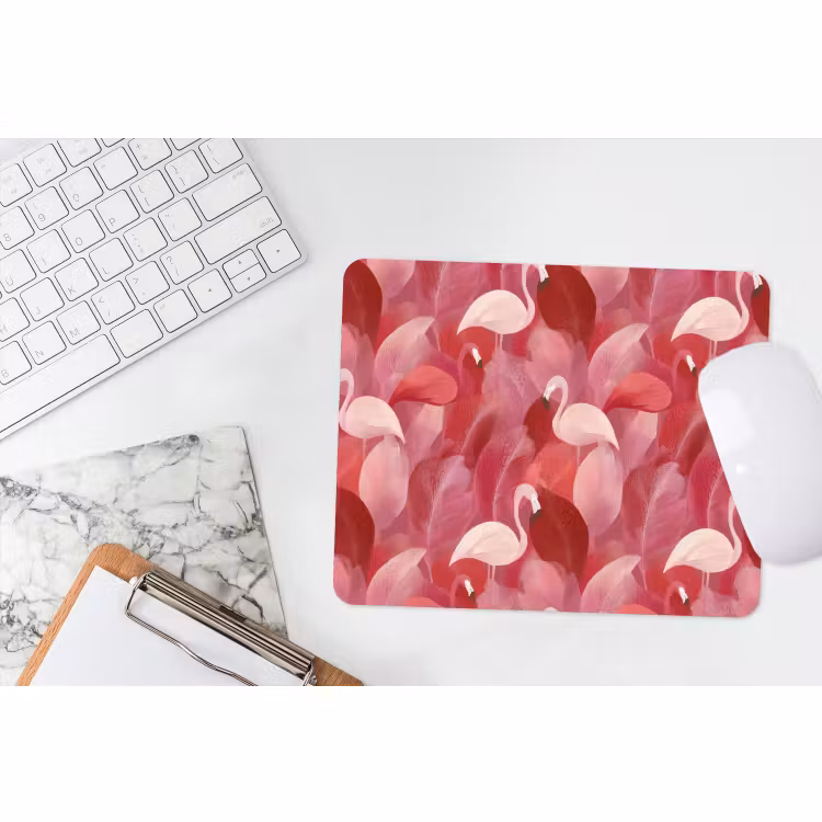 Muismat - Flamingo - Botanisch - Elegant - Roze - Rood — 2