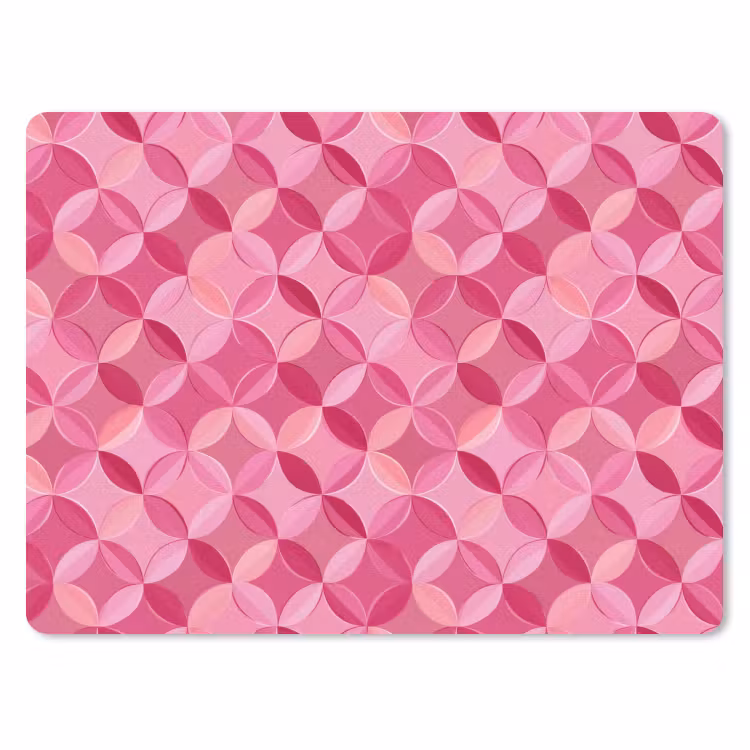 Muismat - Geometrisch - Mozaïek - Modern - Roze — 1