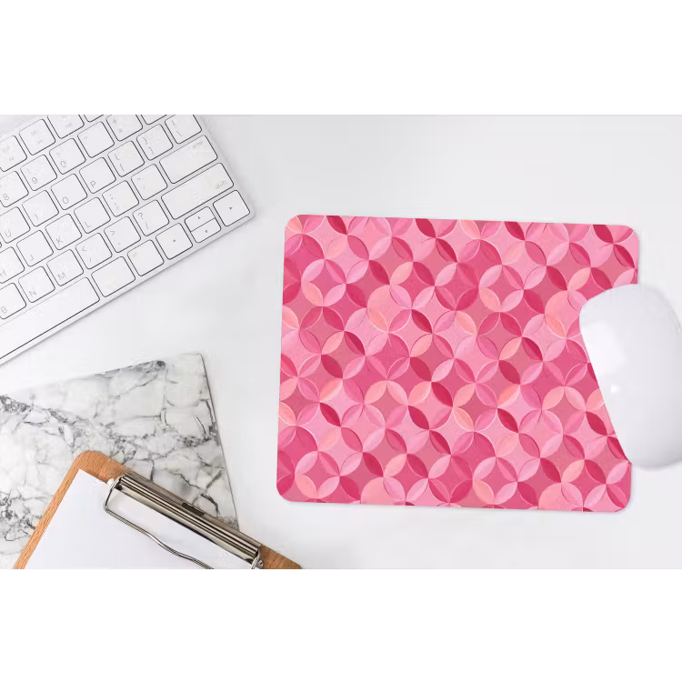 Muismat - Geometrisch - Mozaïek - Modern - Roze — 2
