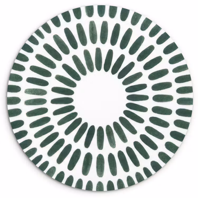 Muurcirkel - Abstract - Cirkel - Patroon - Modern - Groen — 1