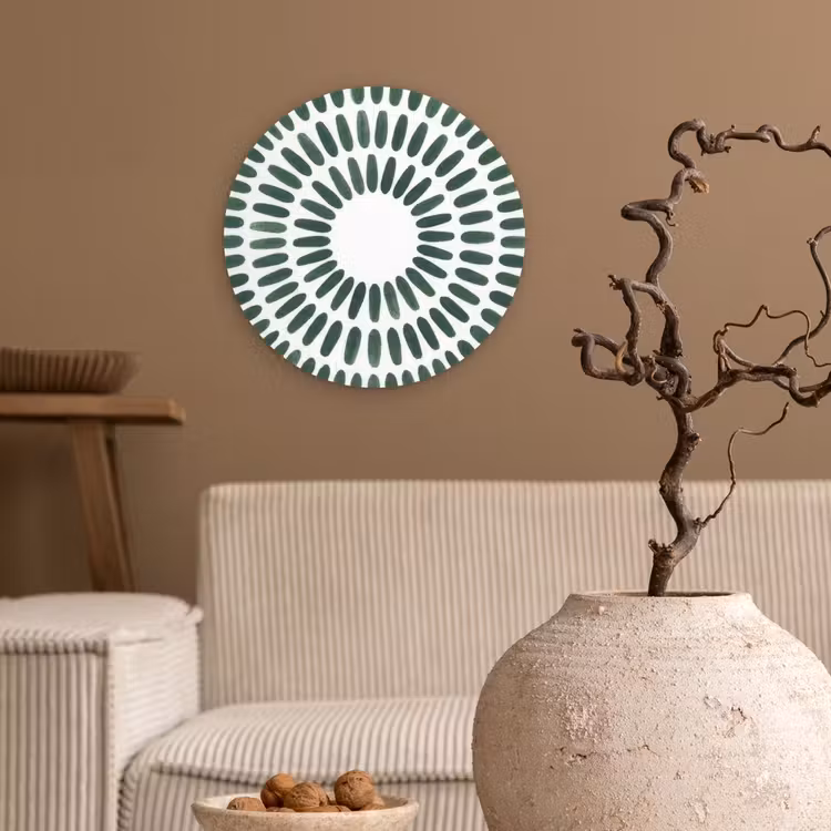 Muurcirkel - Abstract - Cirkel - Patroon - Modern - Groen — 2