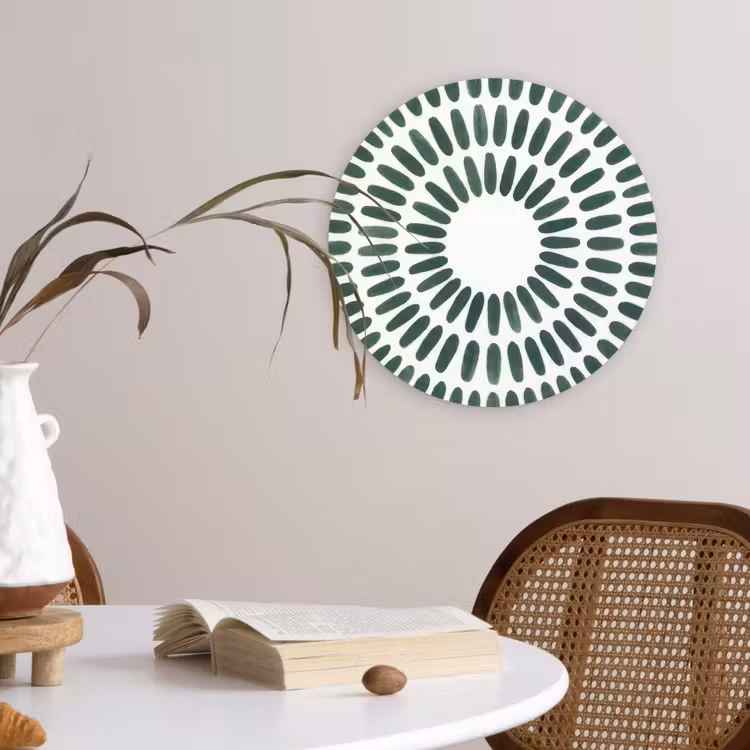 Muurcirkel - Abstract - Cirkel - Patroon - Modern - Groen — 4