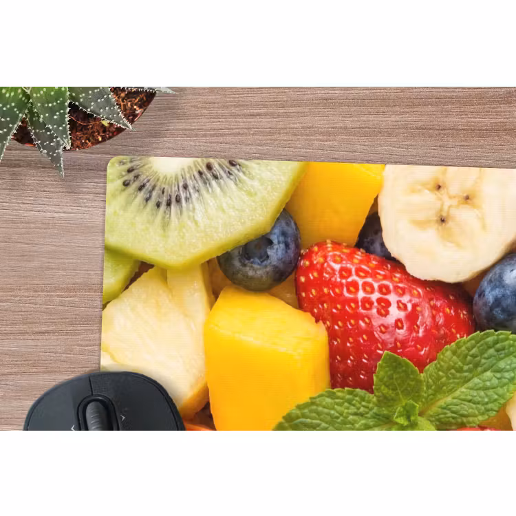 Muismat - Fruit - Plakjes - Eten - Kleurrijk — 4