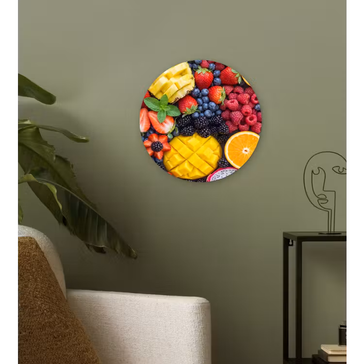 Muurcirkel - Fruit - Vers - Kleurrijk - Eten — 3