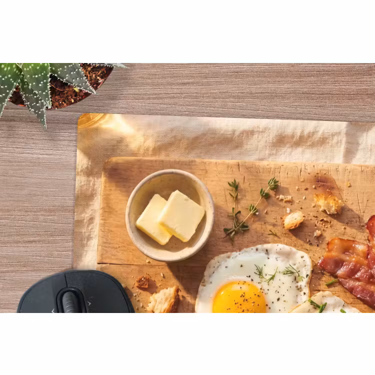 Muismat - Eten - Ontbijt - Hout - Rustiek - Geel — 4