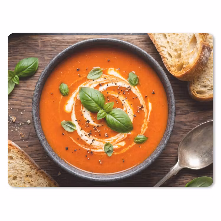 Muismat - Eten - Soep - Basilicum - Rustiek - Rood — 1
