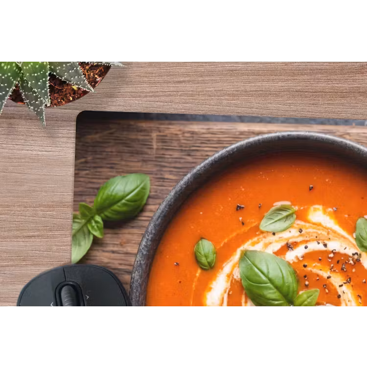 Muismat - Eten - Soep - Basilicum - Rustiek - Rood — 4