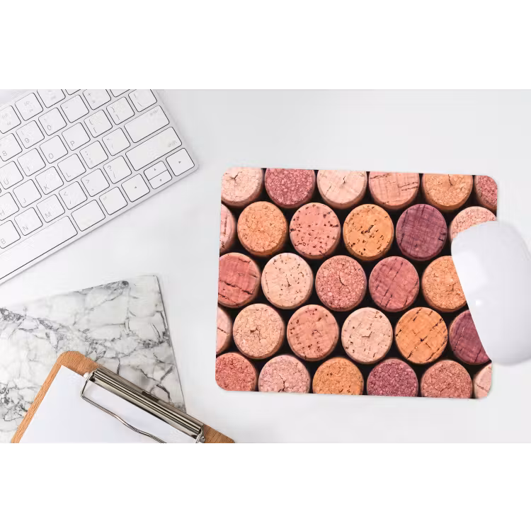 Muismat - Kurk - Patroon - Abstract - Modern - Rood — 2