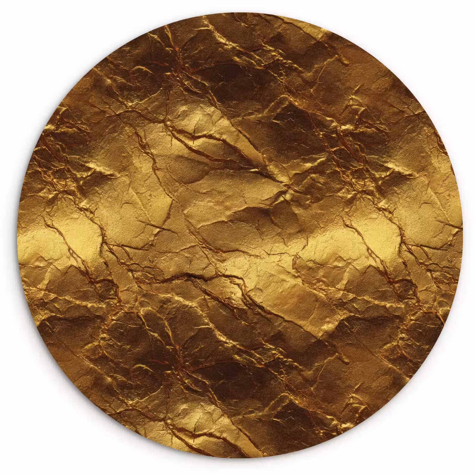 Muurcirkel - Bladgoud - Textuur - Goud — 1