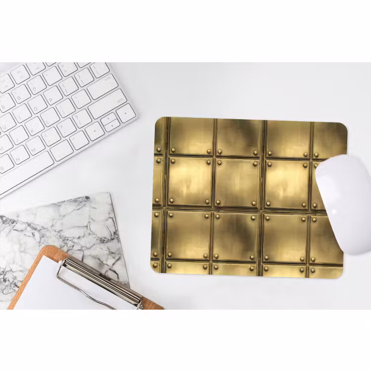 Muismat - Platen - Industrieel - Stoer - Goud — 2