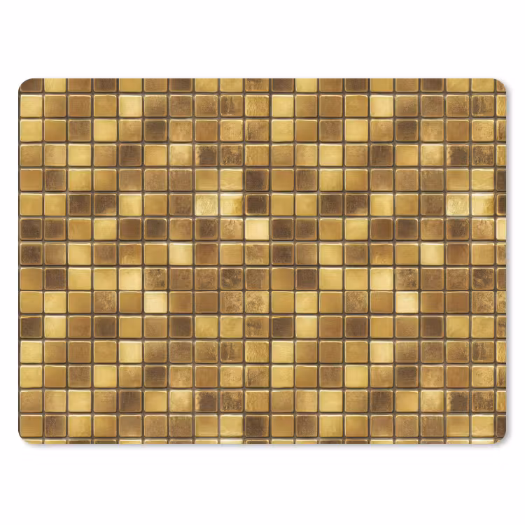 Muismat - Tegels - Mozaïek - Luxe - Warm Goud — 1