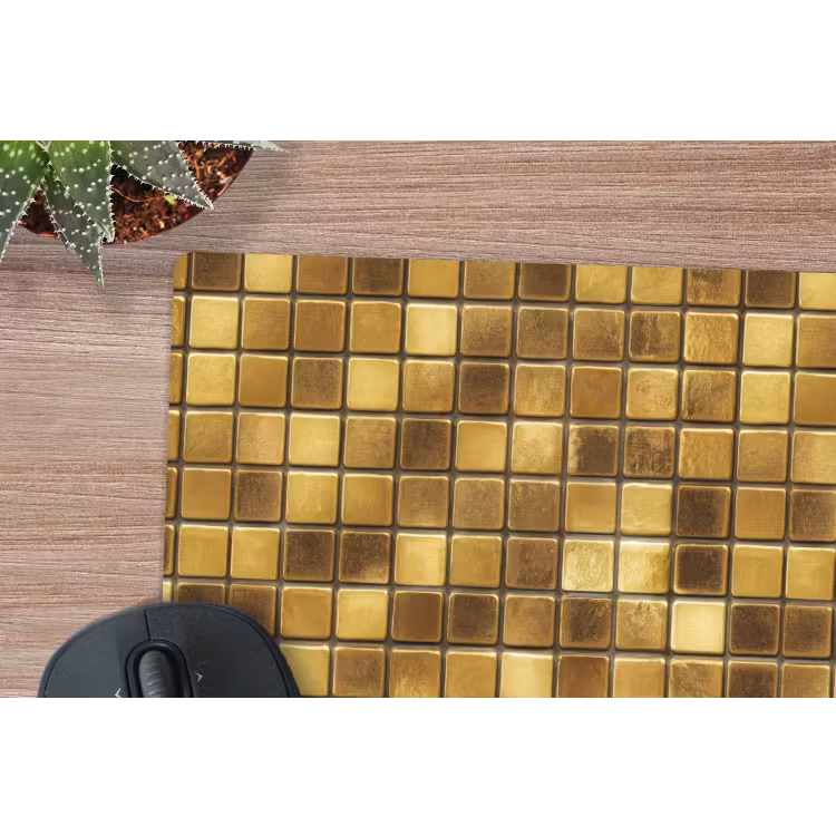 Muismat - Tegels - Mozaïek - Luxe - Warm Goud — 4