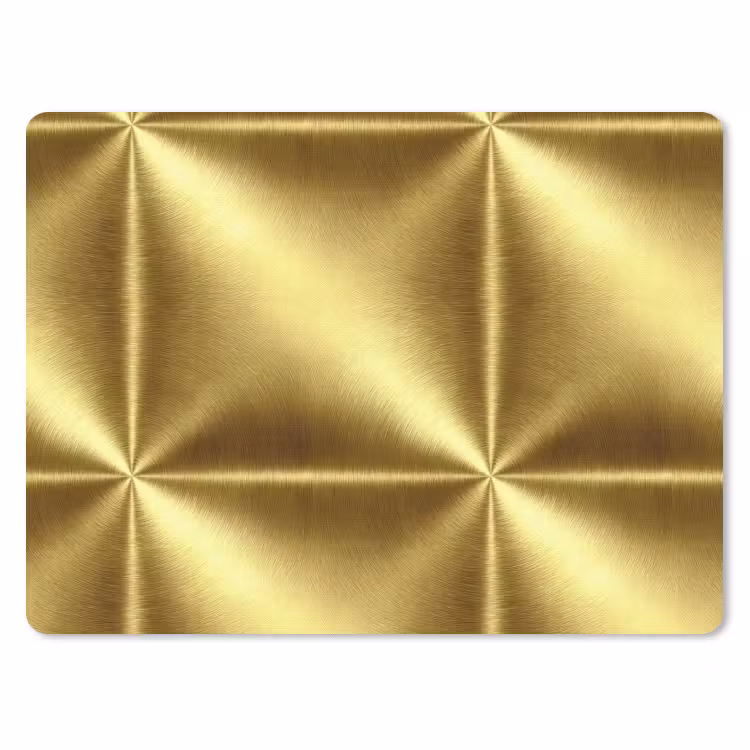 Muismat - Textuur - Geborsteld Goud - Industrieel - Metallic — 1