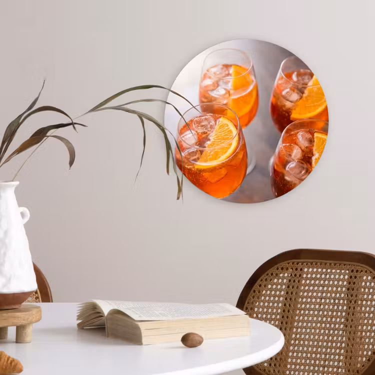 Muurcirkel - Drank - Sinaasappel - IJs - Zomer - Oranje — 4
