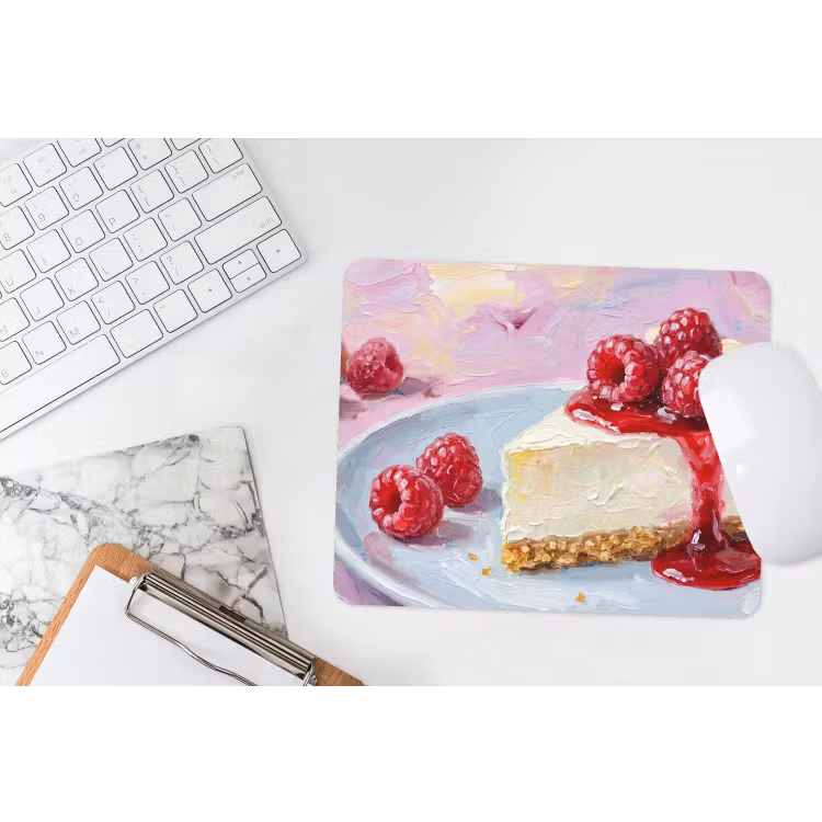 Muismat - Eten - Cheesecake - Bessen - Abstract - Roze — 2