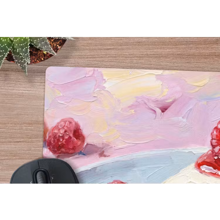 Muismat - Eten - Cheesecake - Bessen - Abstract - Roze — 4
