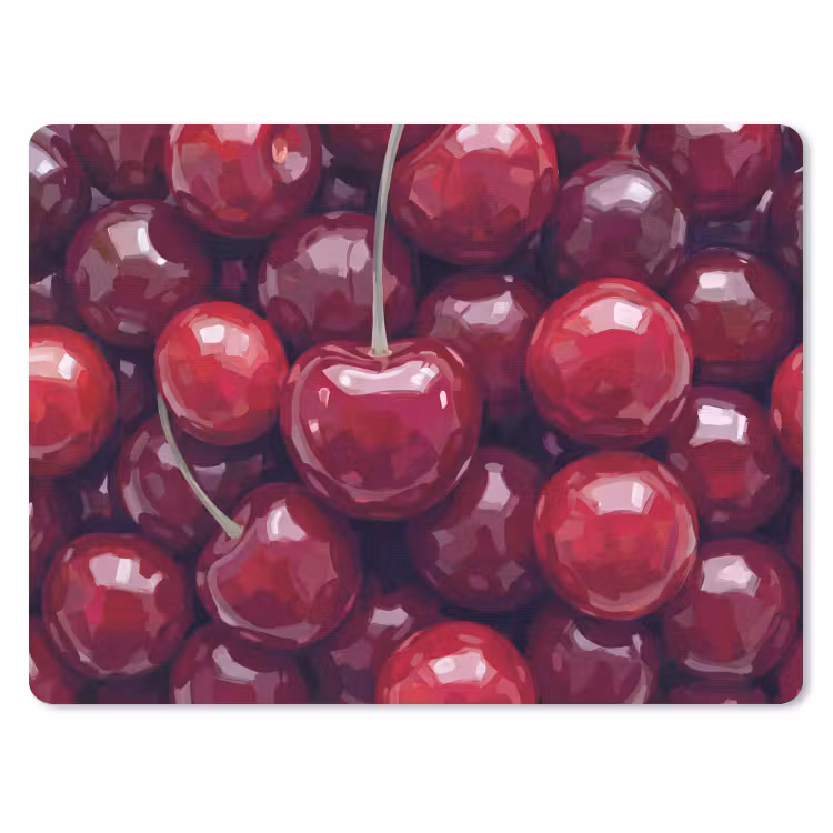 Muismat - Fruit - Kersen - Eten - Modern - Rood — 1