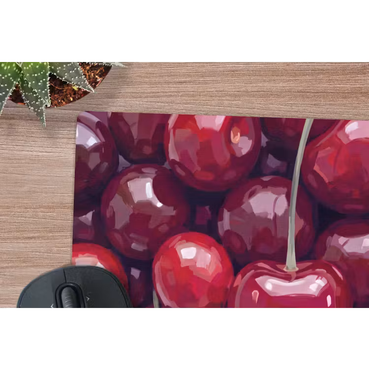 Muismat - Fruit - Kersen - Eten - Modern - Rood — 4
