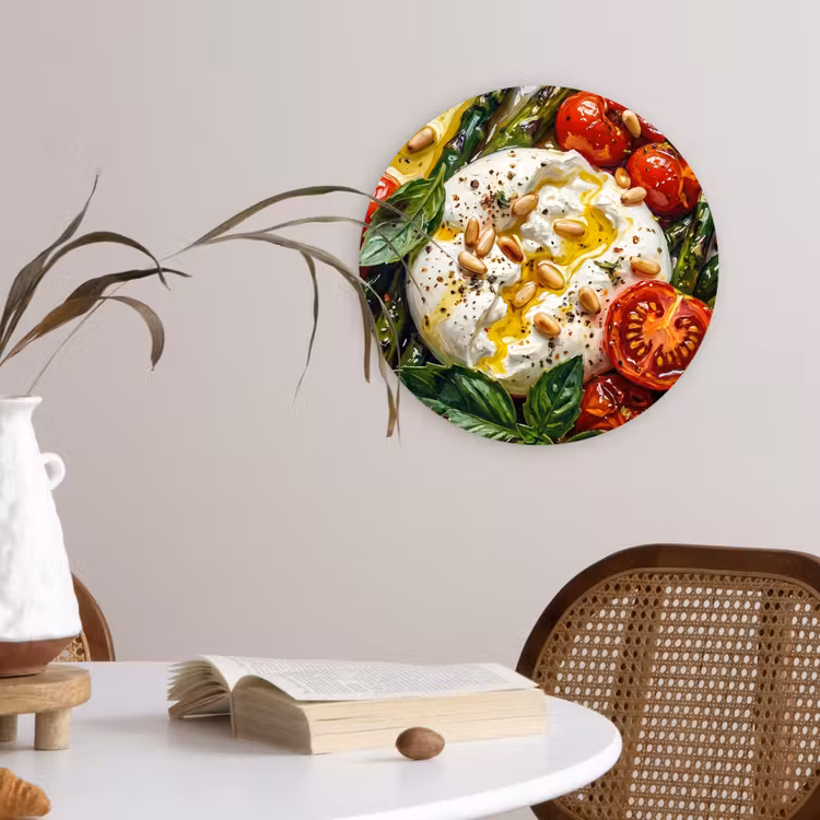 Muurcirkel - Eten - Groenten - Kaas - Modern - Vers — 4