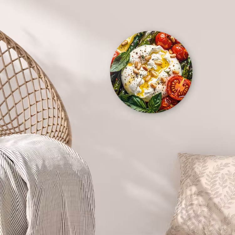 Muurcirkel - Eten - Groenten - Kaas - Modern - Vers — 5