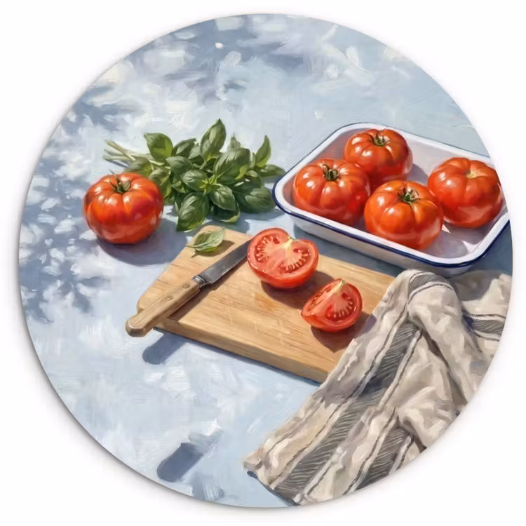 Muurcirkel - Eten - Keuken - Ingrediënten - Stillleven - Rood — 1