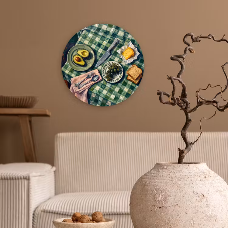 Muurcirkel - Eten - Ontbijt - Tafel - Modern - Groen — 2