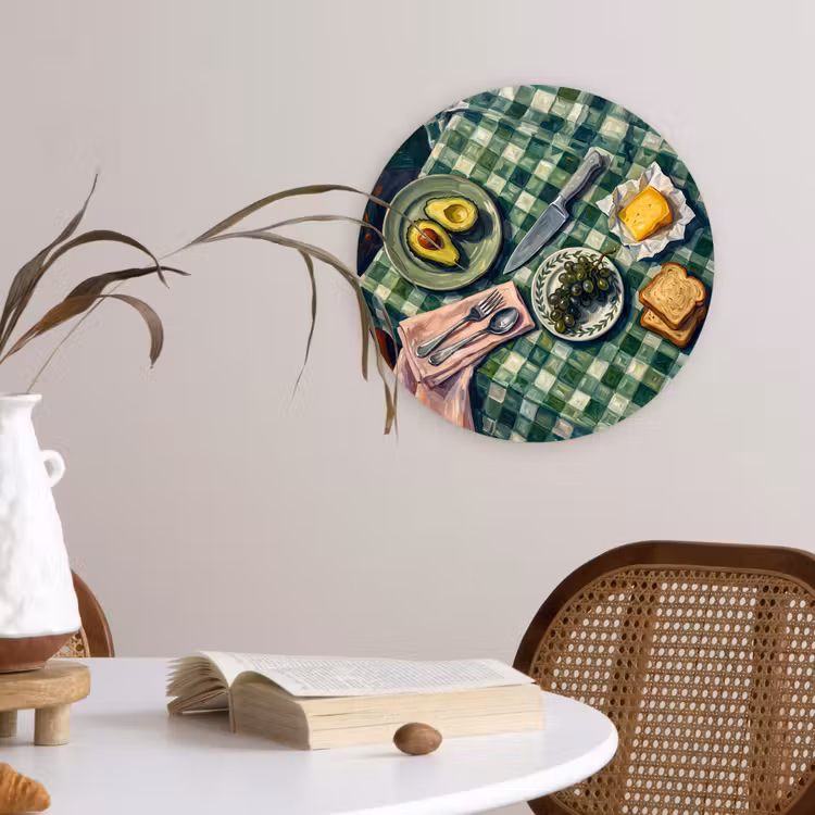 Muurcirkel - Eten - Ontbijt - Tafel - Modern - Groen — 4