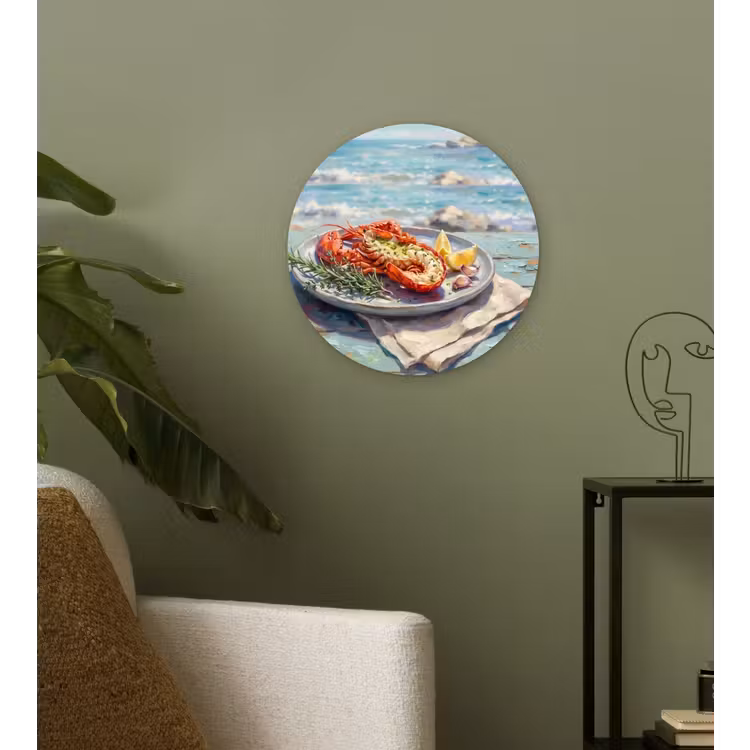 Muurcirkel - Eten - Zee - Kust - Modern - Blauw — 3