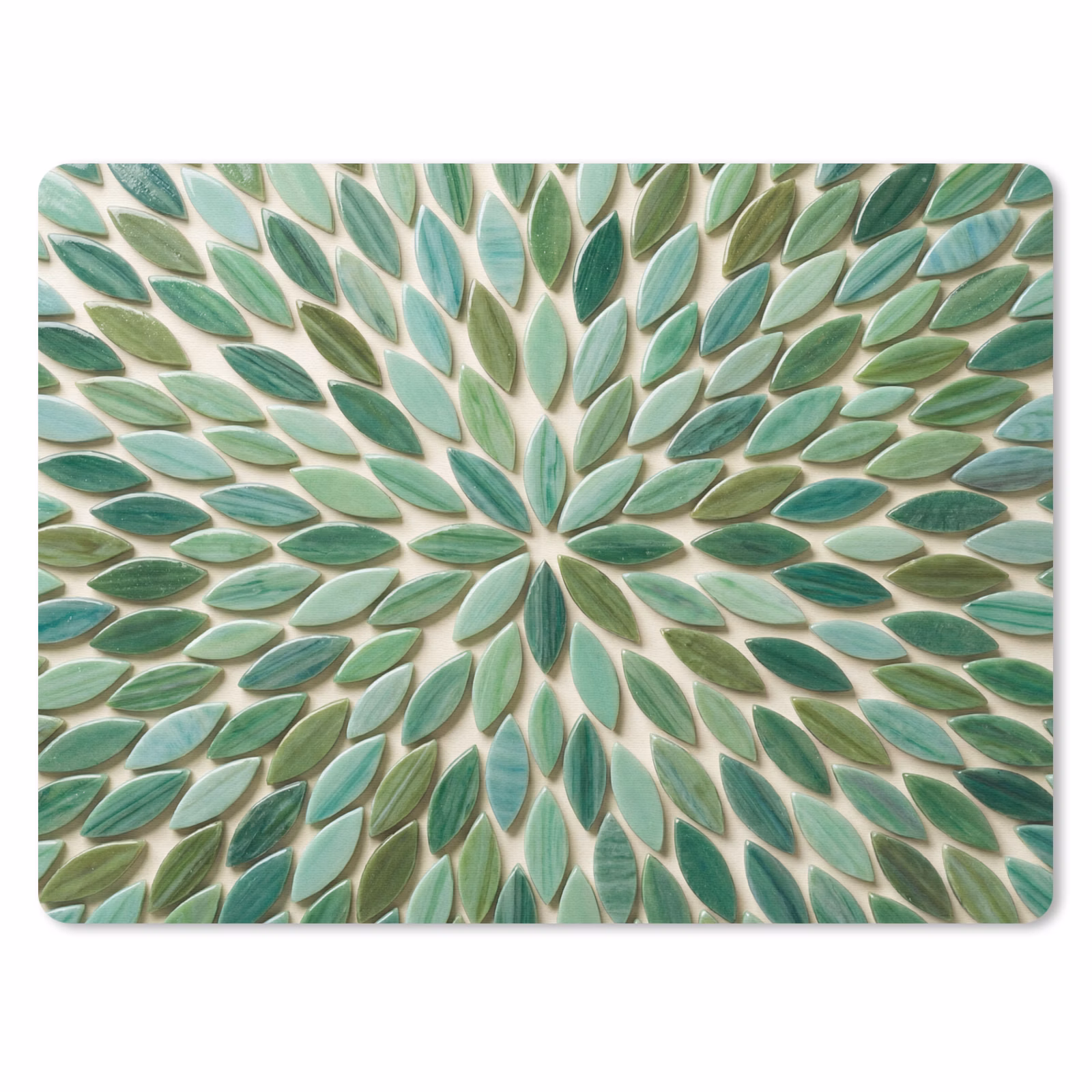 Muismat - Patroon - Blad - Groen - Abstract — 1