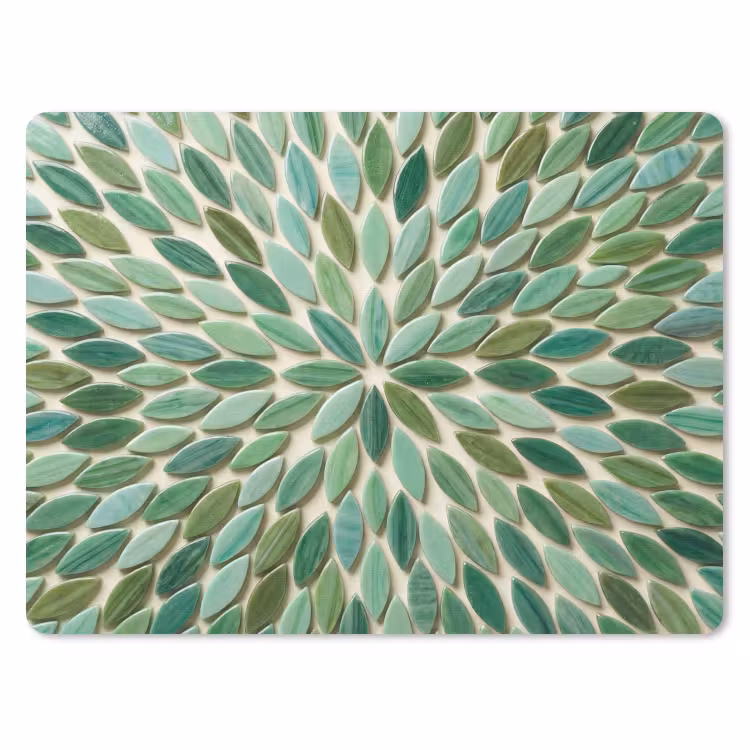 Muismat - Patroon - Blad - Groen - Abstract — 1