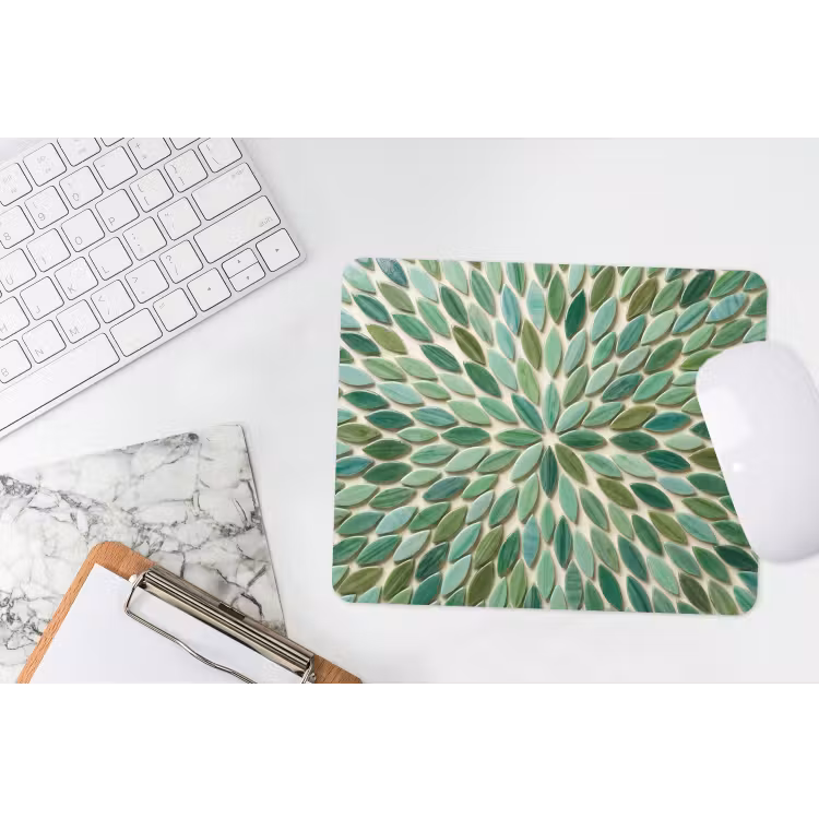 Muismat - Patroon - Blad - Groen - Abstract — 2