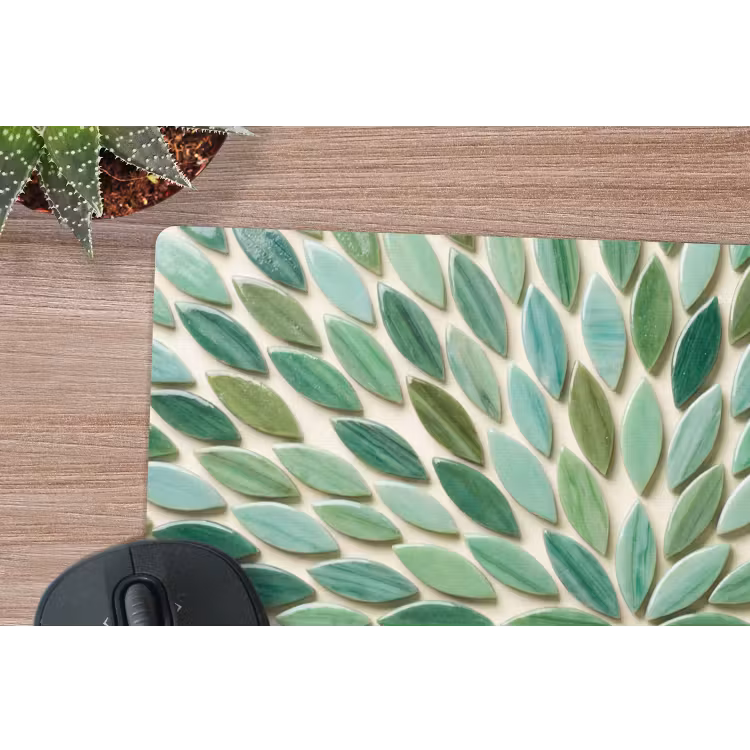 Muismat - Patroon - Blad - Groen - Abstract — 4