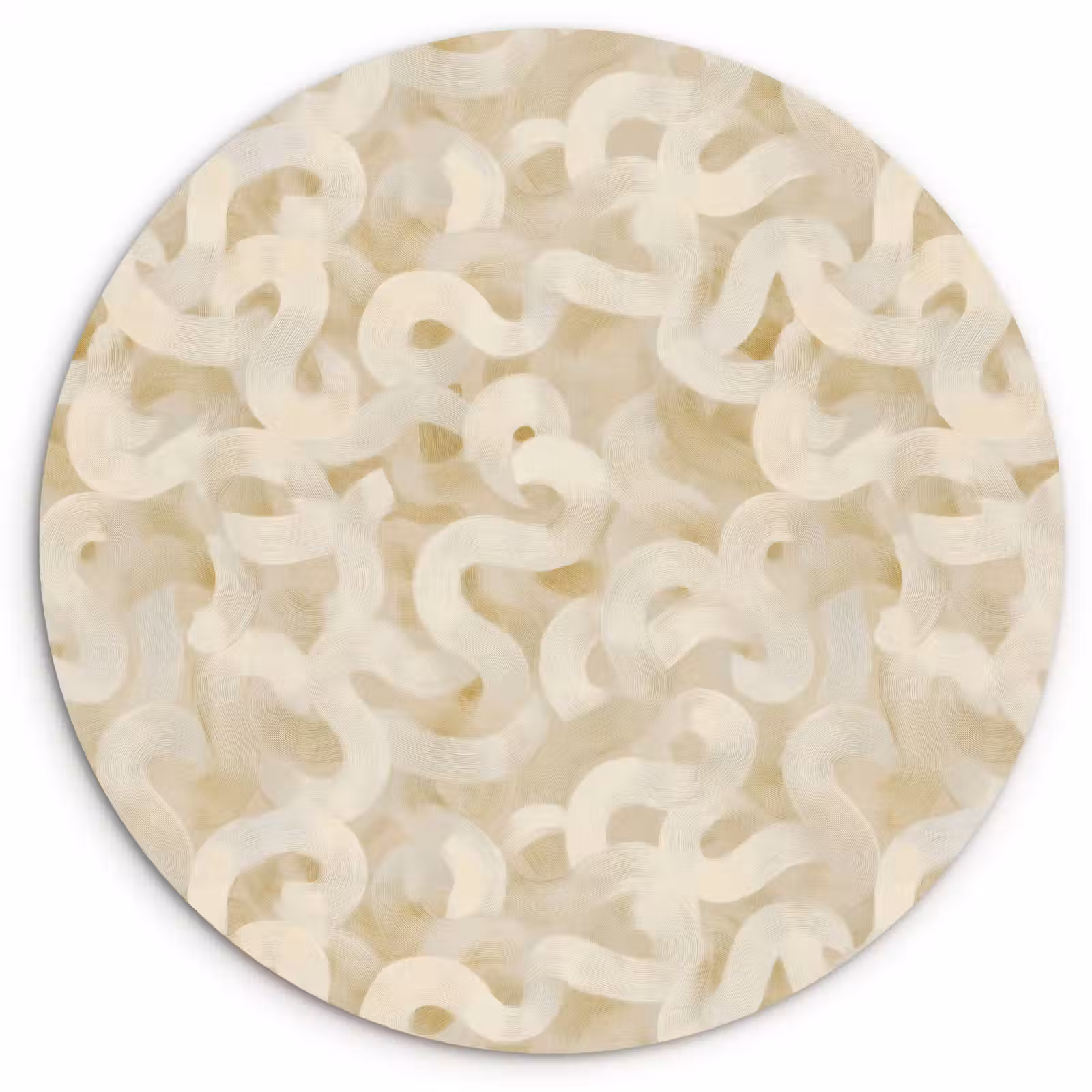 Muurcirkel - Abstract - Lijnen - Beige — 1