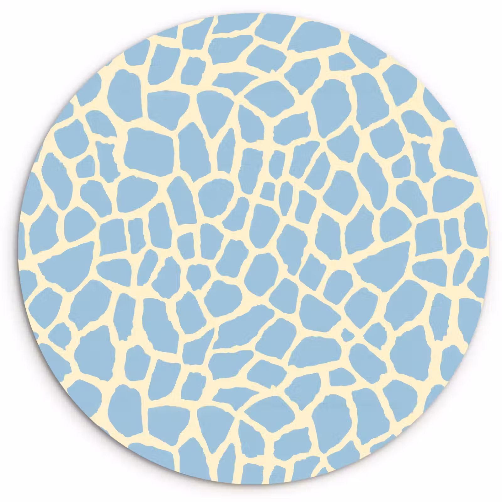 Muurcirkel - Giraf - Modern - Blauw — 1