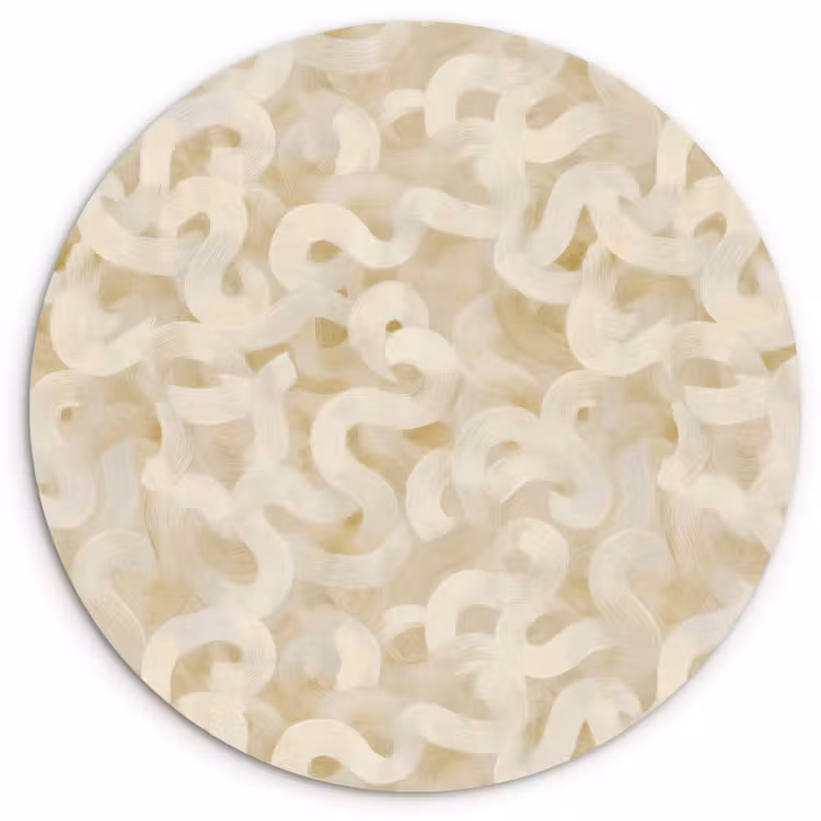 Muurcirkel - Abstract - Lijnen - Beige — 1