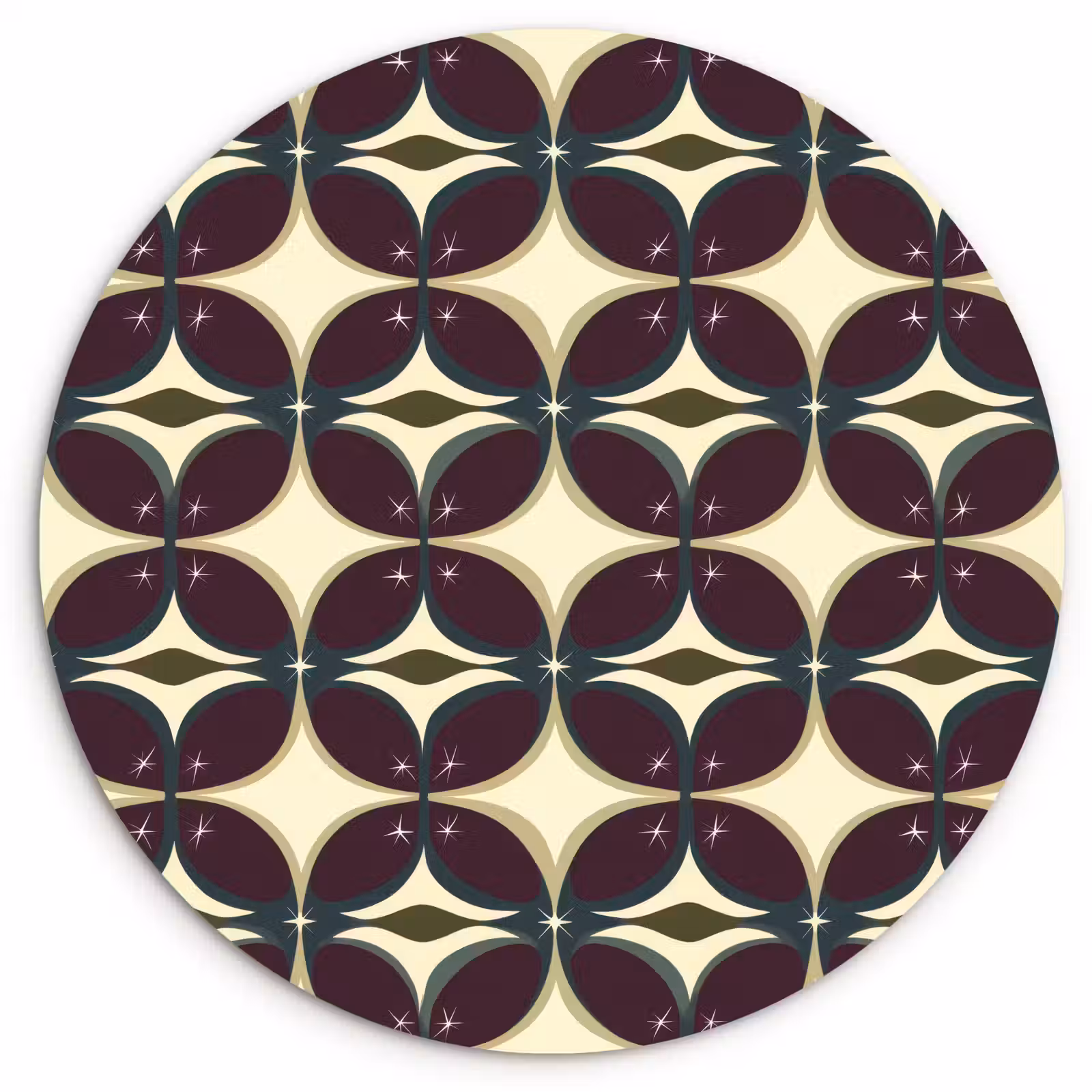 Muurcirkel - Cirkel - Retro - Kleurrijk — 1