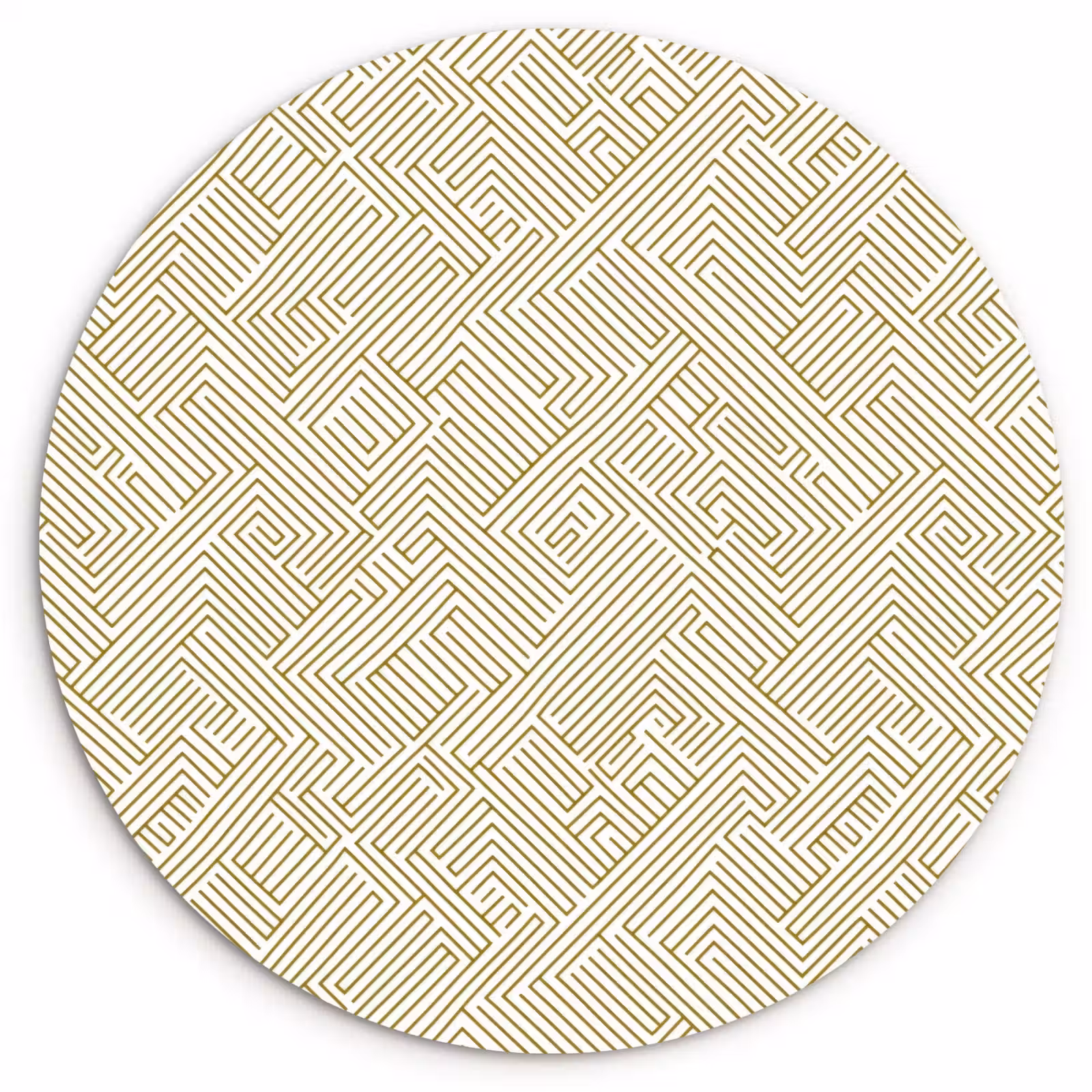 Muurcirkel - Geometrisch - Lijnen - Groen — 1