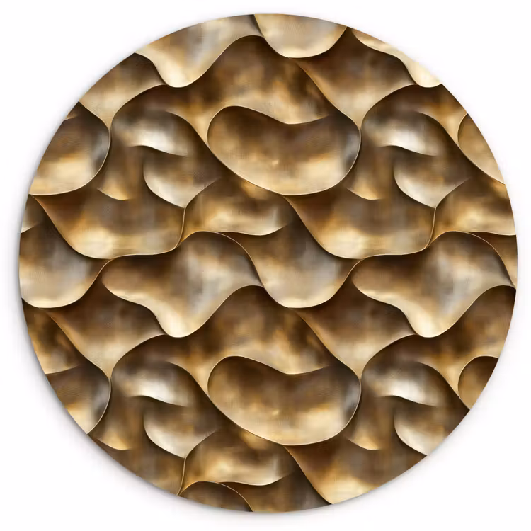 Muurcirkel - Abstract - Antiek - Goud — 1