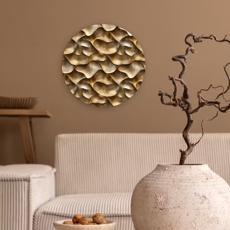Muurcirkel - Abstract - Antiek - Goud — 2