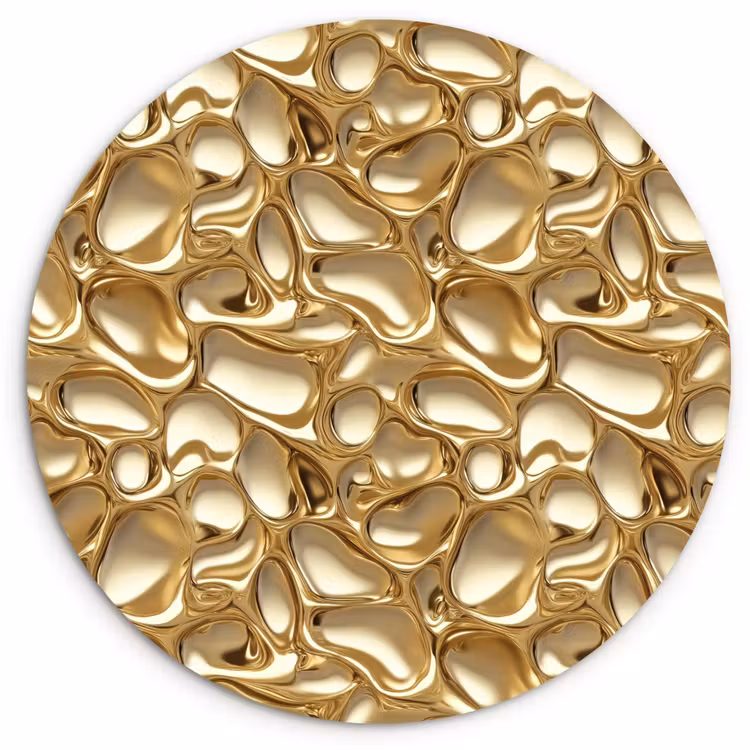 Muurcirkel - Abstract - Modern - Goud — 1