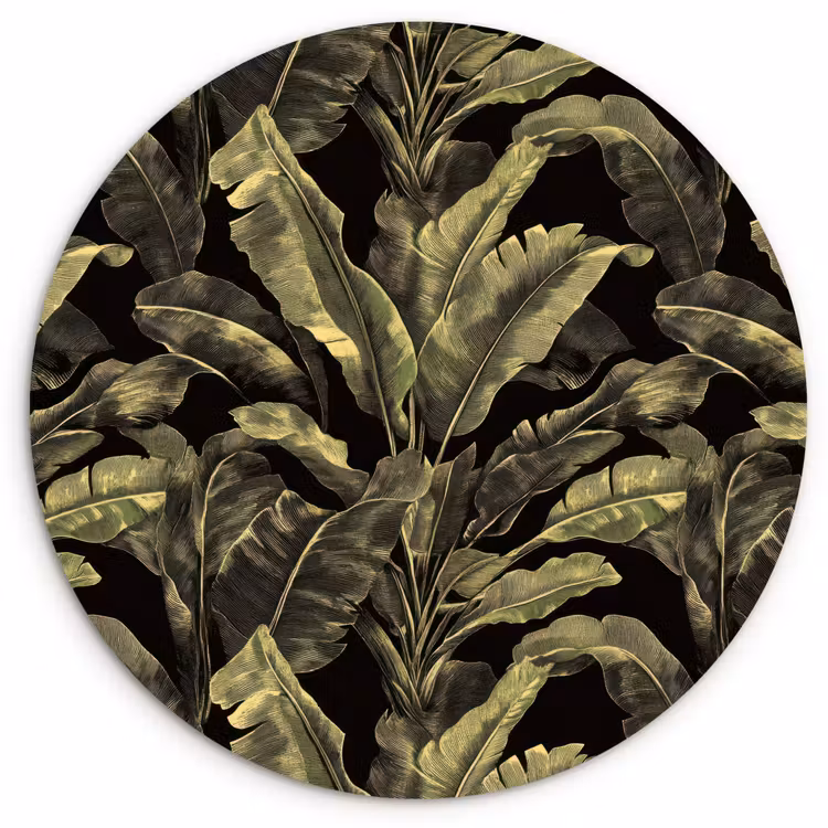 Muurcirkel - Botanisch - Bladeren - Groen — 1