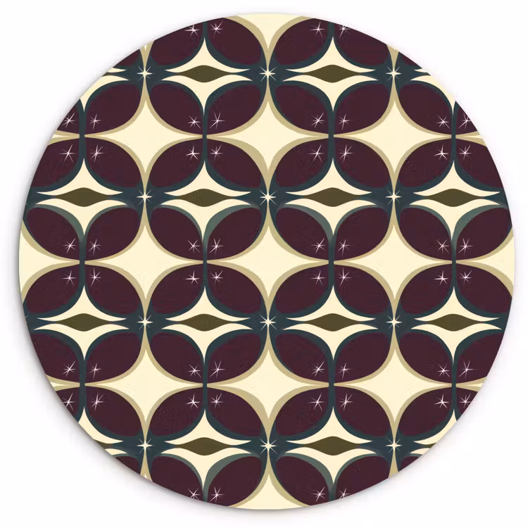 Muurcirkel - Cirkel - Retro - Kleurrijk — 1