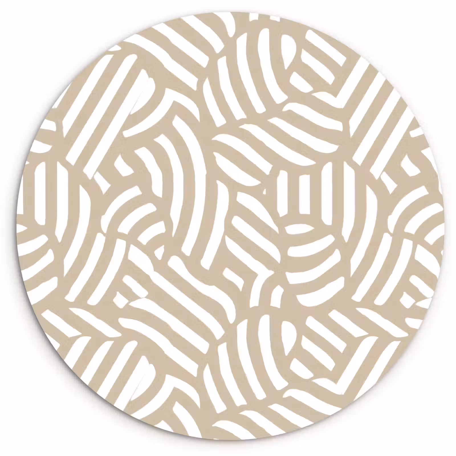Muurcirkel - Abstract - Modern - Beige — 1
