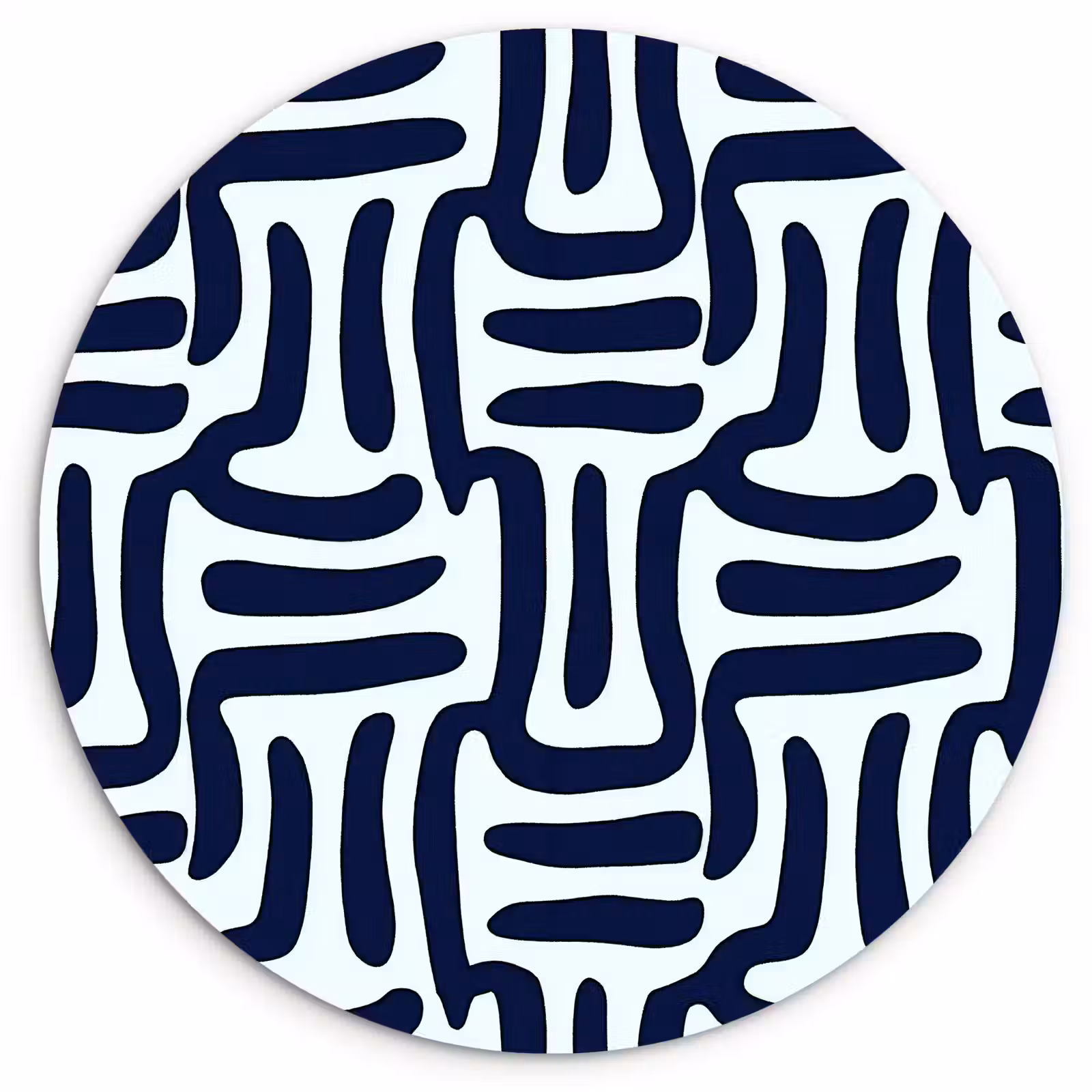 Muurcirkel - Abstract - Modern - Blauw — 1