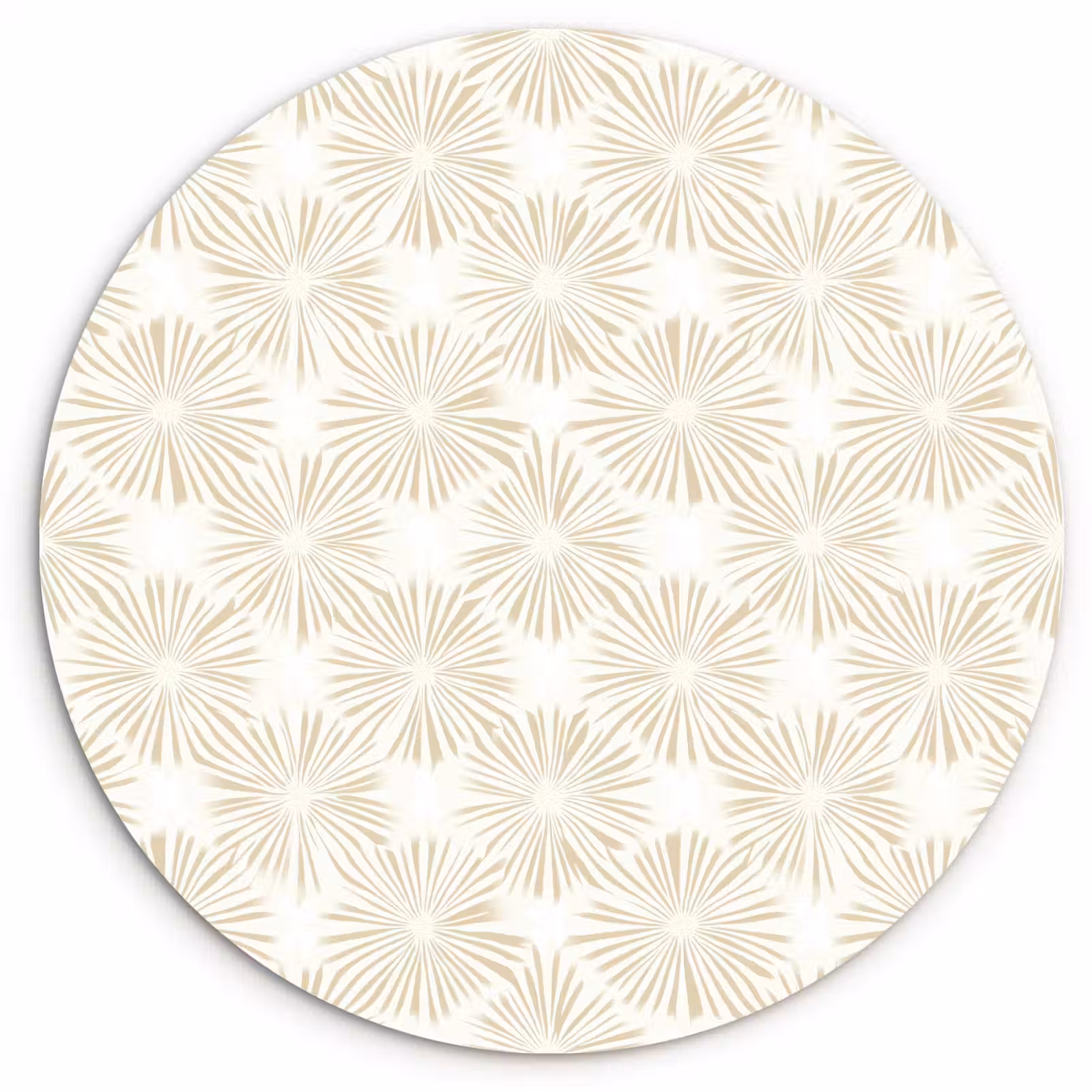 Muurcirkel - Abstract - Motief - Beige — 1