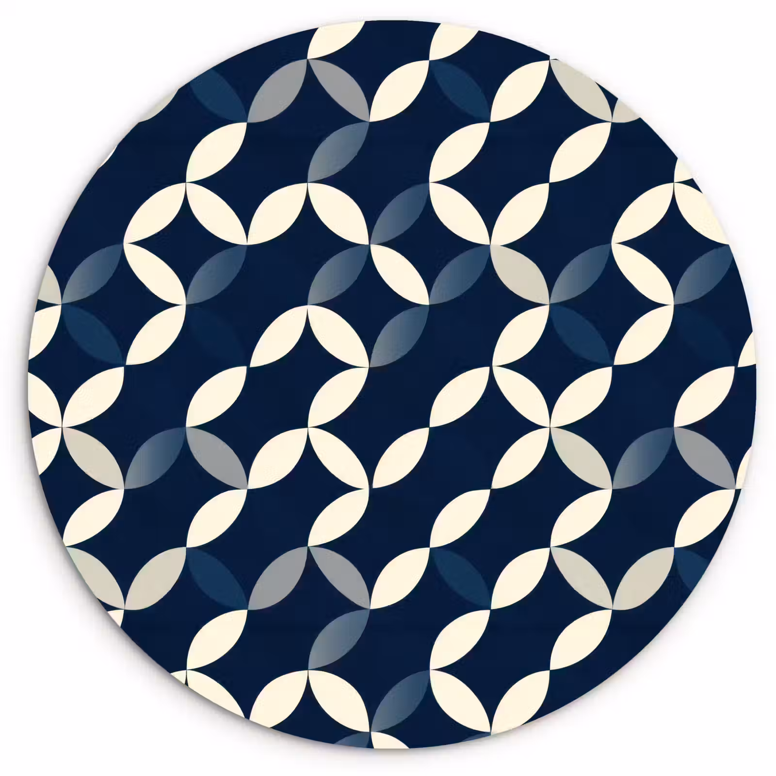 Muurcirkel - Abstract - Patroon - Blauw — 1
