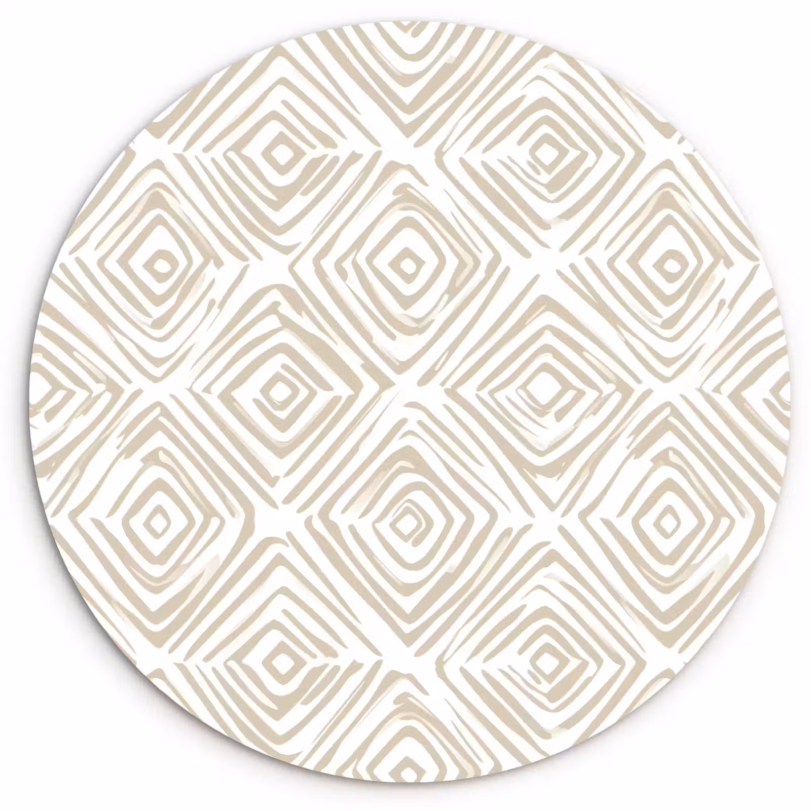 Muurcirkel - Abstract - Ruit - Beige — 1