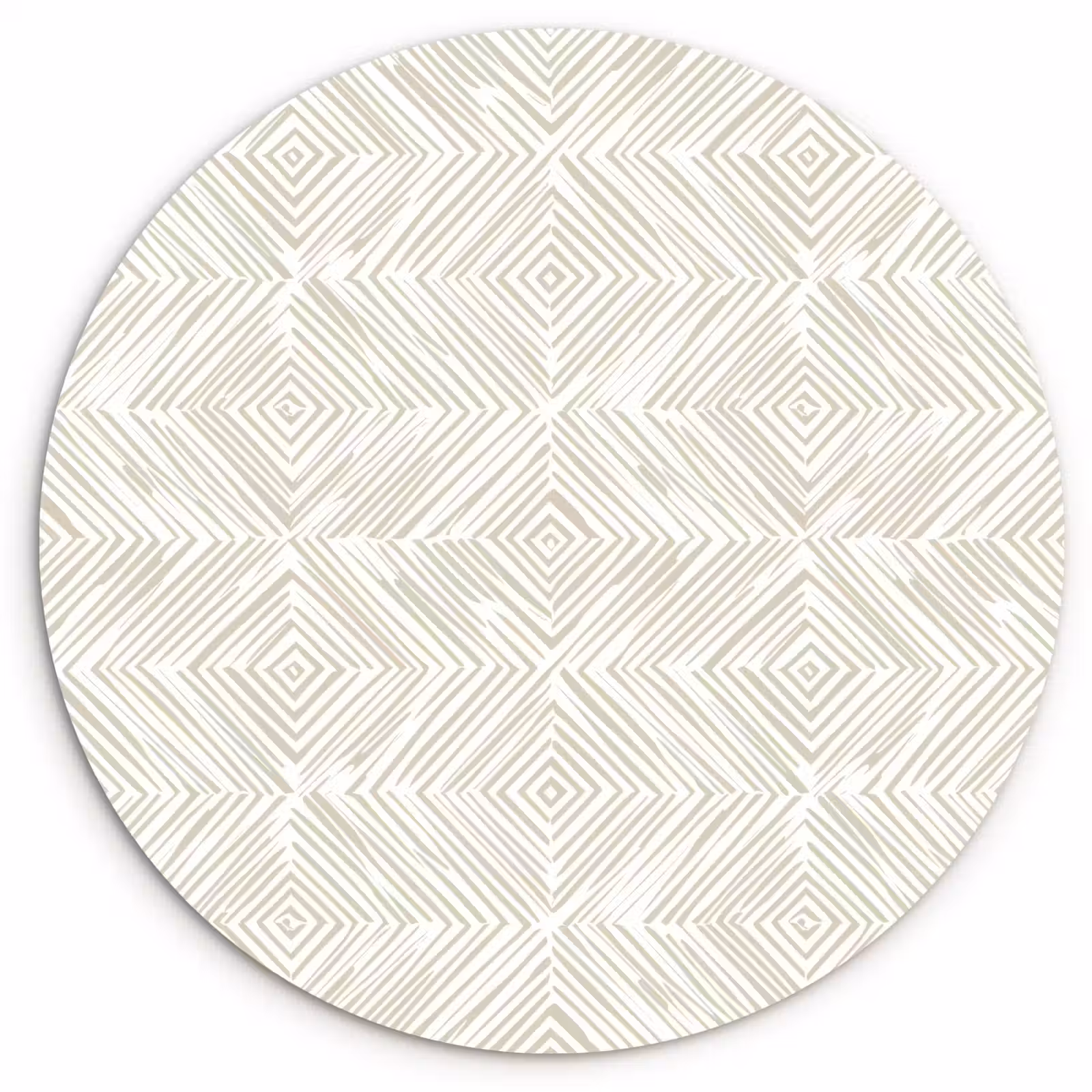 Muurcirkel - Abstract - Ruiten - Beige — 1