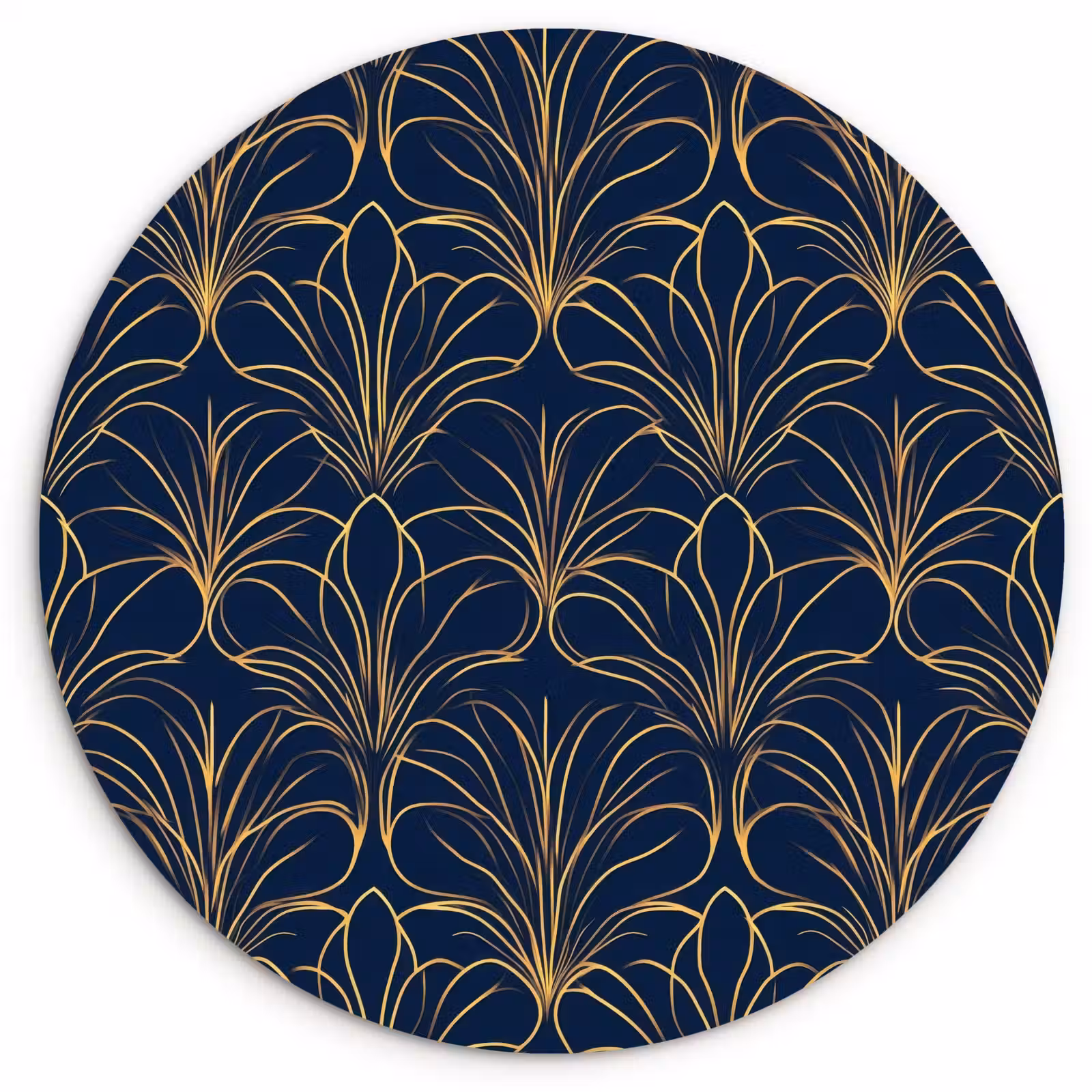 Muurcirkel - Deco - Waaier - Blauw — 1